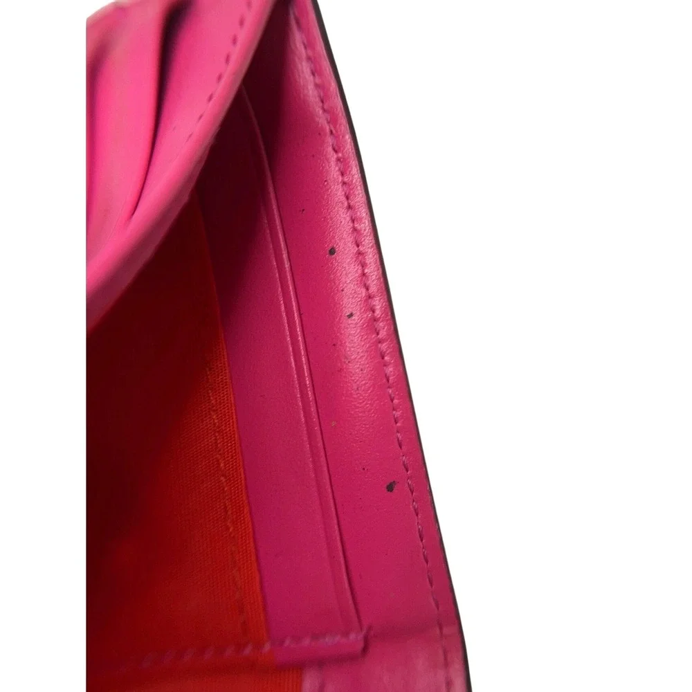 Flawed Gem! MCM Millie Star Eyed Bunny Visetos Cognac Wallet K-Fashion Pop Art